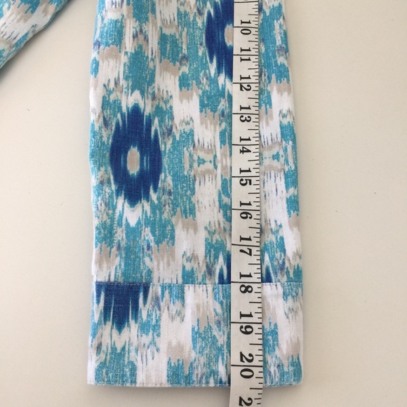 Chico’s Linen Cotton Sz 0 (= Sz S) Ikat Jacket - Picture 7 of 8